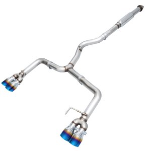 Subaru WRX STI Performance Exhaust - AWE Tuning - Cat Back, Track Edition, Quad Tips 102mm - Vapor Blue - `12-`14